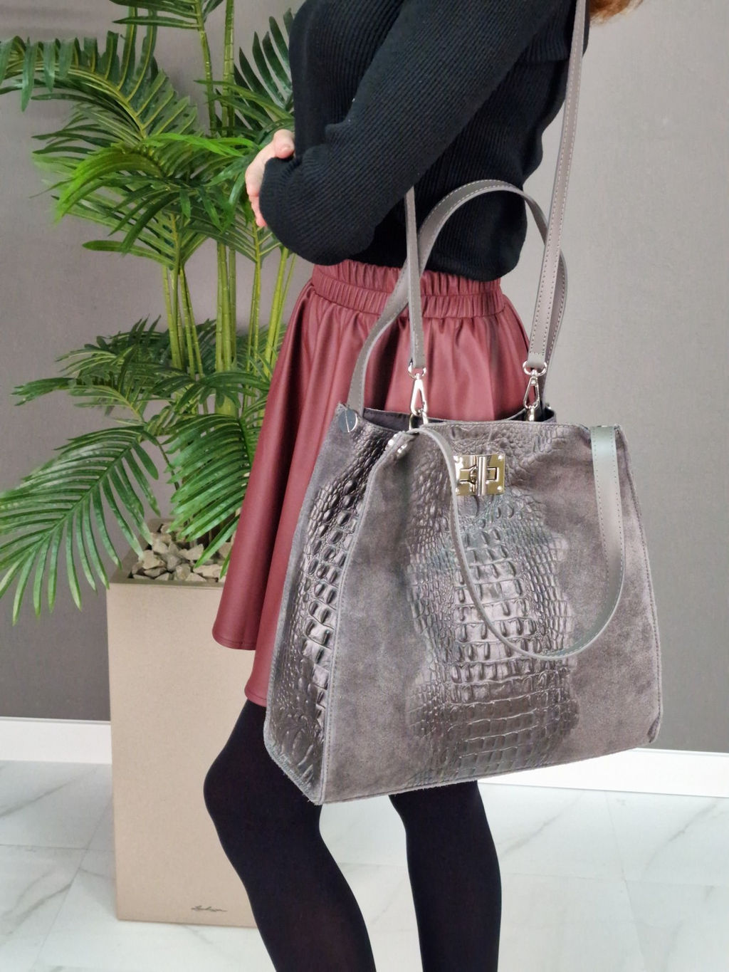 Сумка женская из телячьей кожи