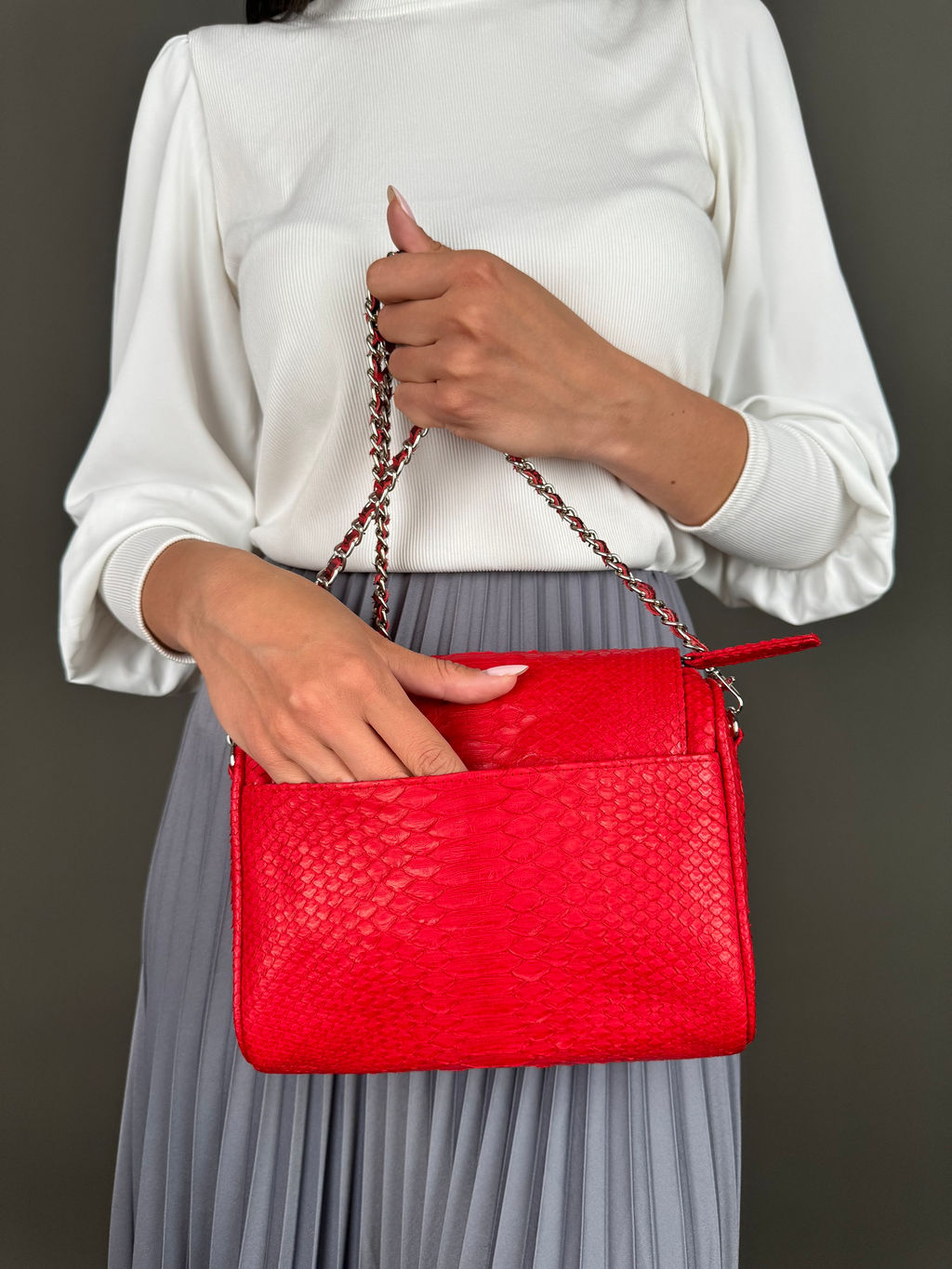 Сумка женская из кожи питона - Sefaro фото 4