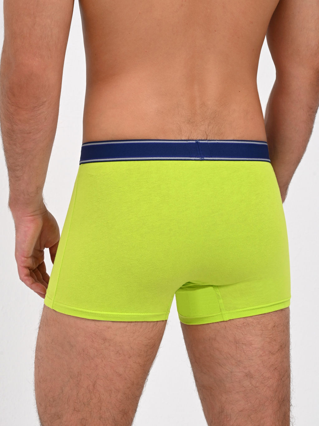 Боксеры с короткой ножкой с декоративной жаккардовой верхней резиной L MX001 - Lui et elle фото 4