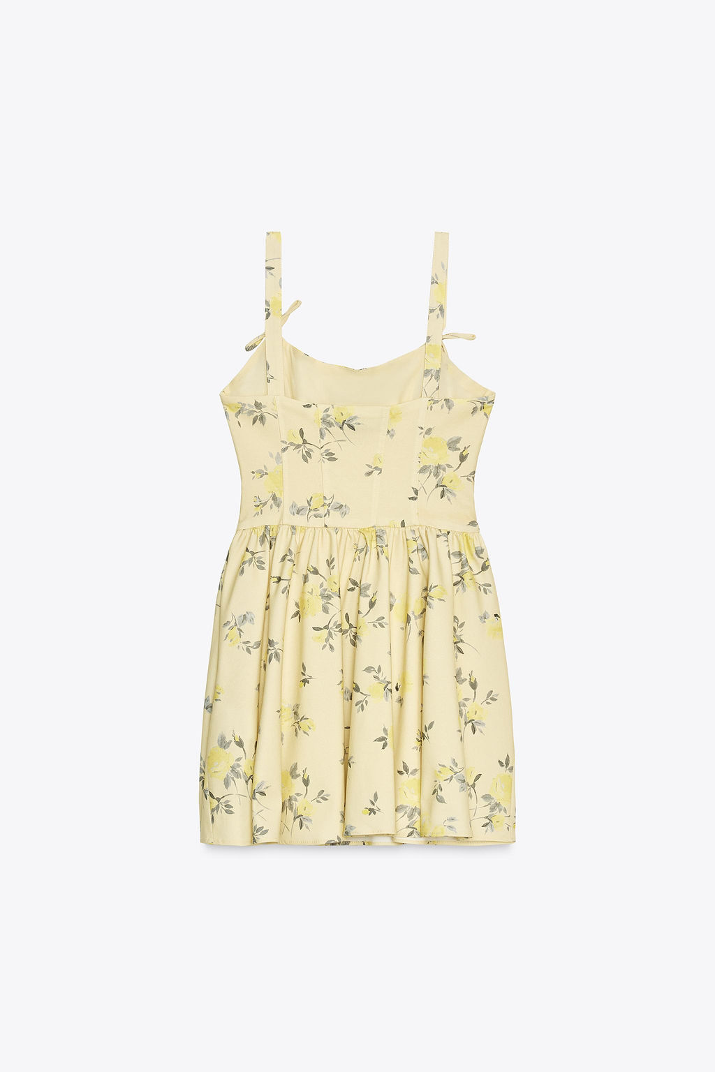 FLORAL POPLIN SHORT DRESS - Zara фото 3