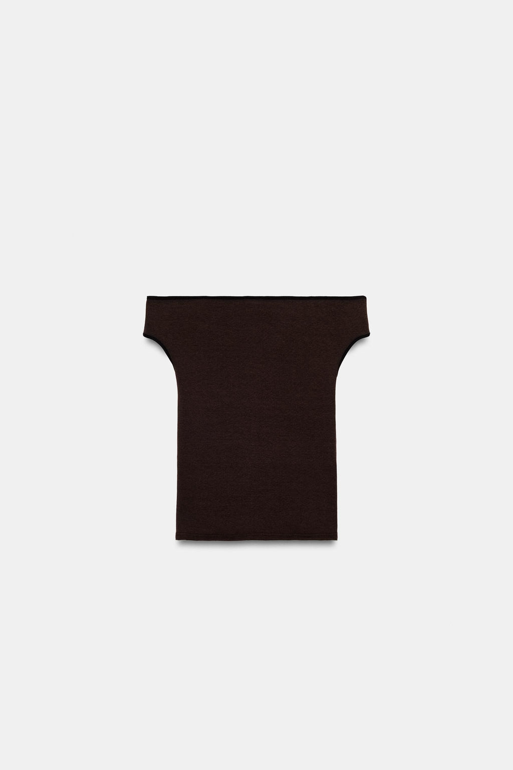 TOP ENTALLADO VIVOS CONTRASTE / Marr?n oscuro - Zara фото 7