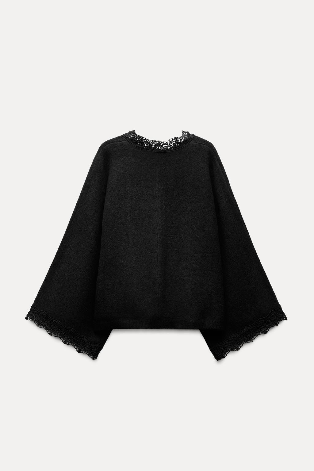 WIDE SLEEVE KNIT JACKET - Zara фото 7