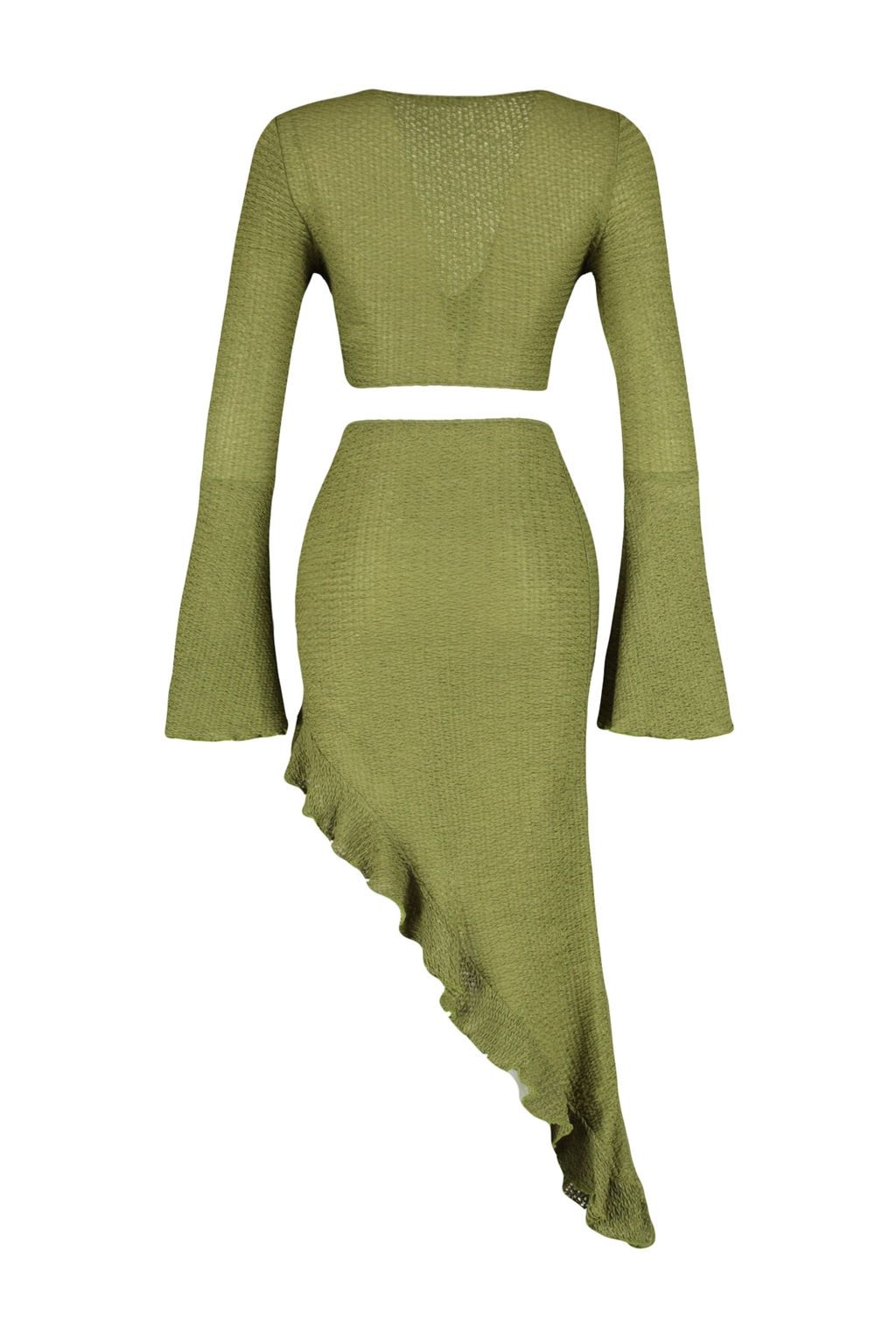 Plaj Giyim Beyaz Dokuma F?rf?rl? Bluz-Etek Tak?m TBESS23AU00040 - Trendyolmilla фото 17