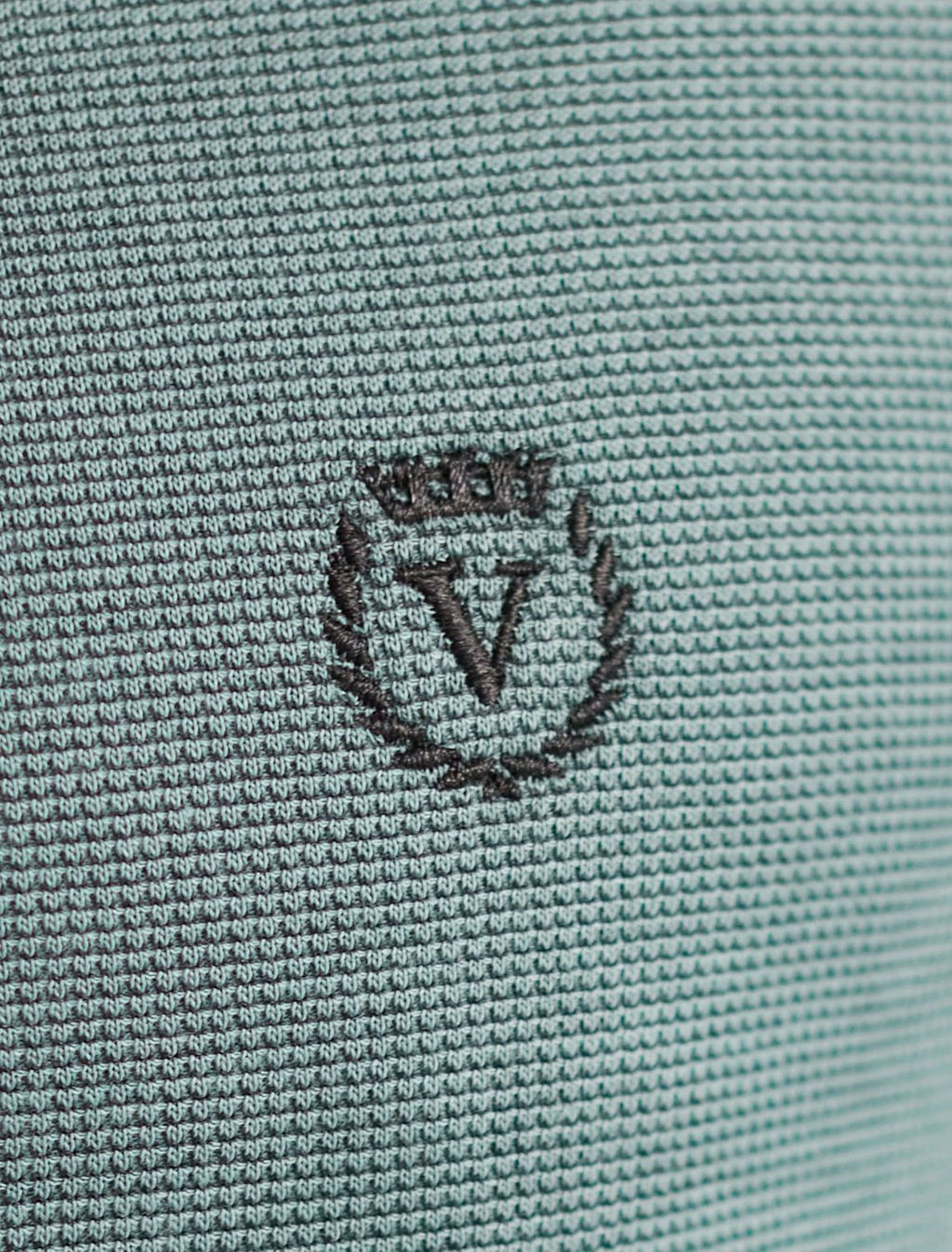 Лонгслив из фактурного трикотажа с плетеным воротником поло с застежкой на пуговицы - Vilatte фото 4