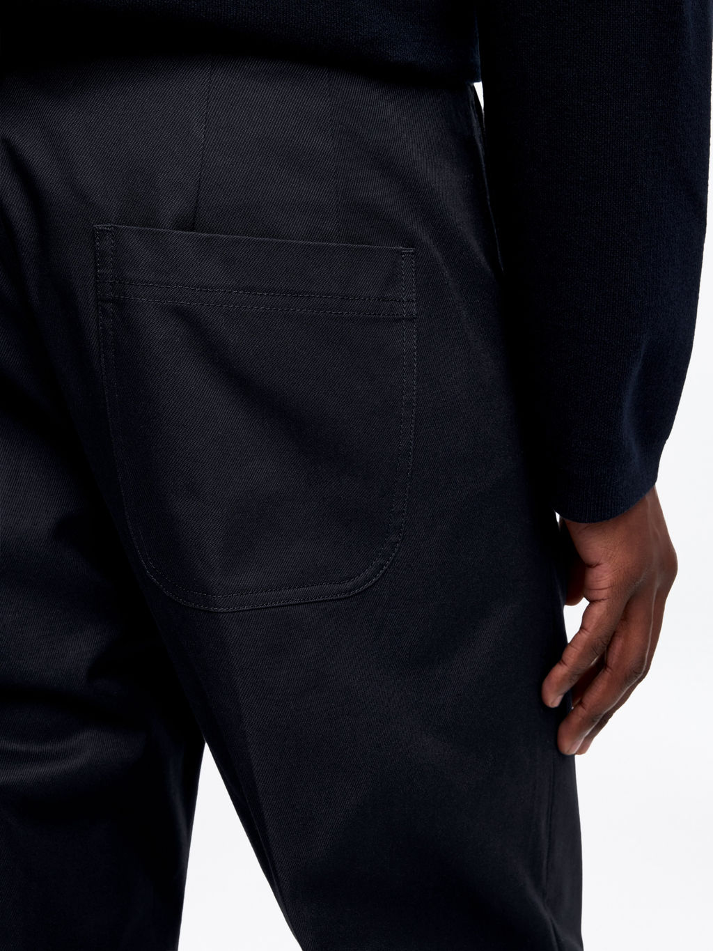 Pantalones de sarga de algod?n de corte relajado - H&m фото 6