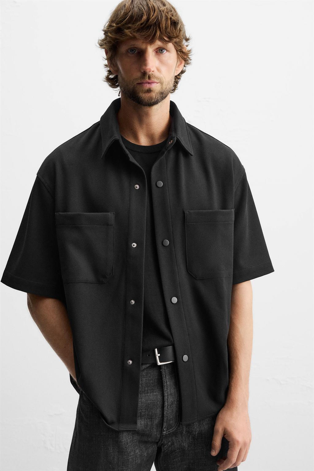 TEXTURED COMFORT OVERSHIRT - Zara фото 14