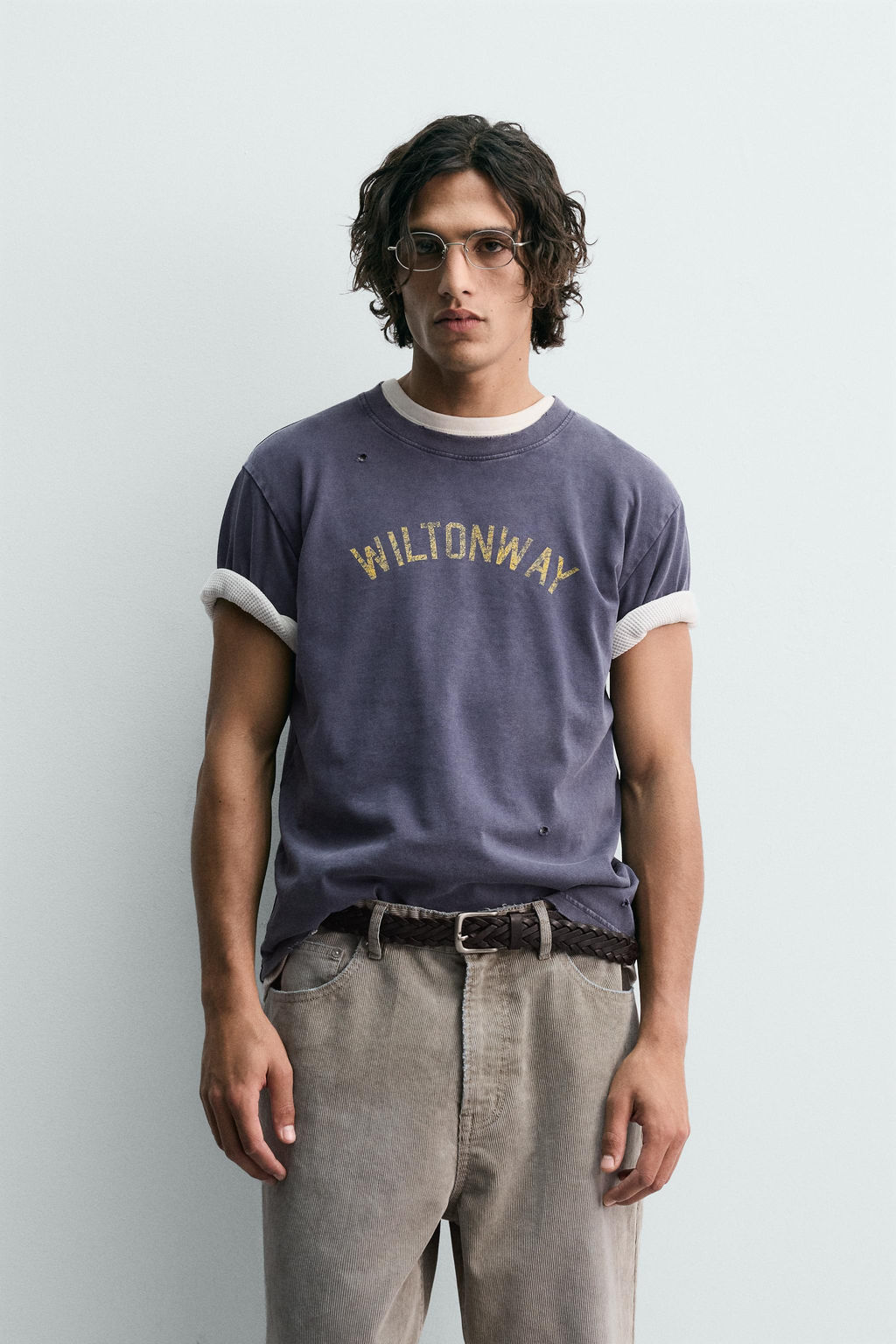 WASHED NUMBER PRINT T-SHIRT - Zara фото 2