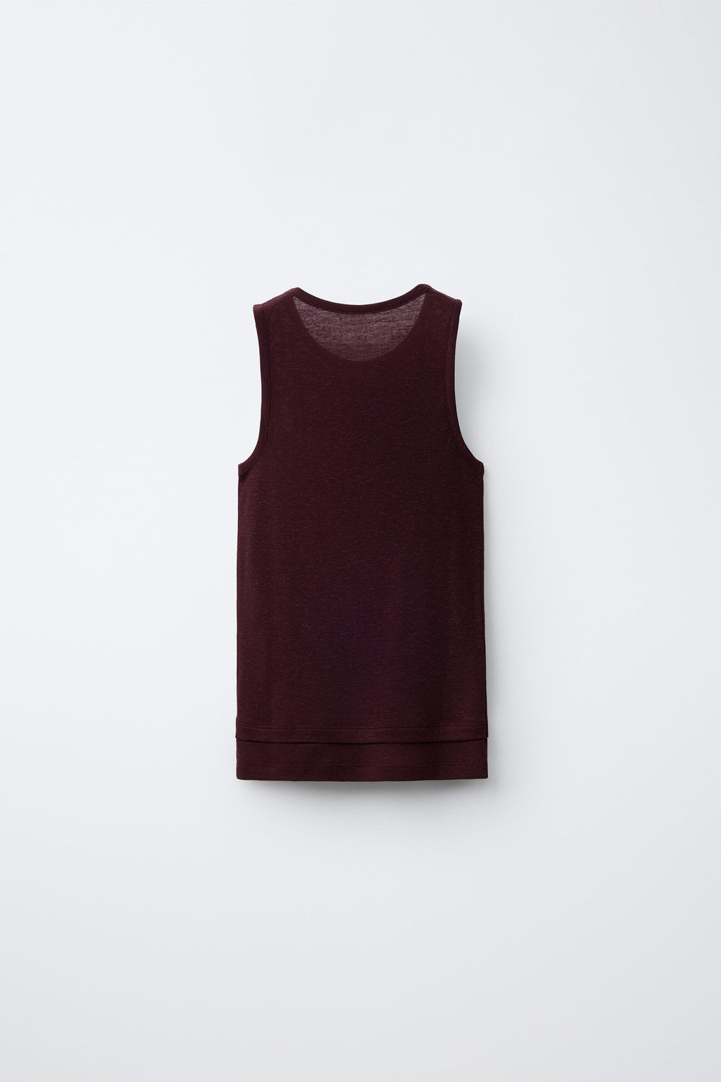 CAMISETA CON LINO / Marr?n - Zara фото 3