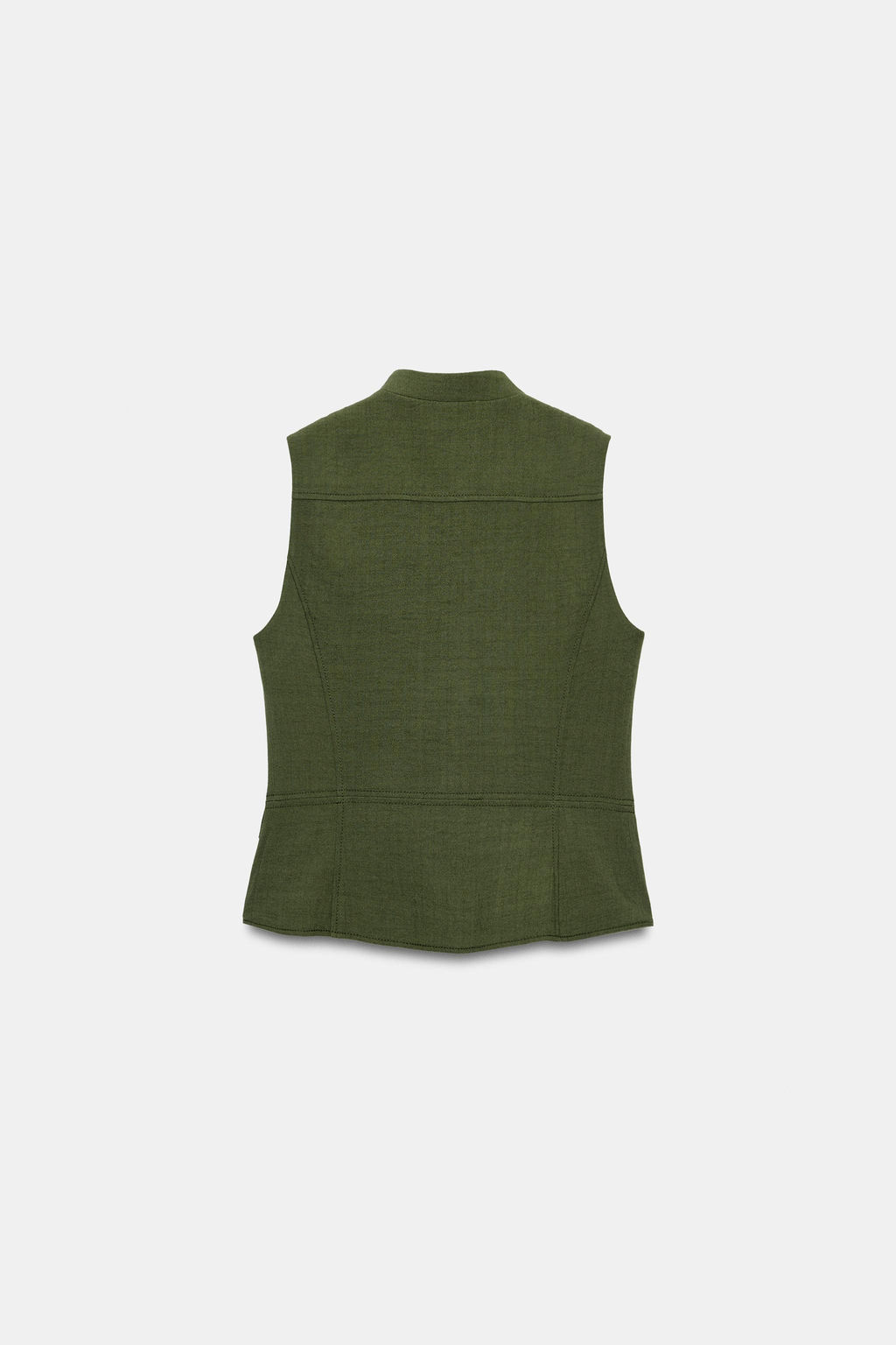CHALECO ALAMARES CREMALLERA / Khaki oscuro - Zara фото 7