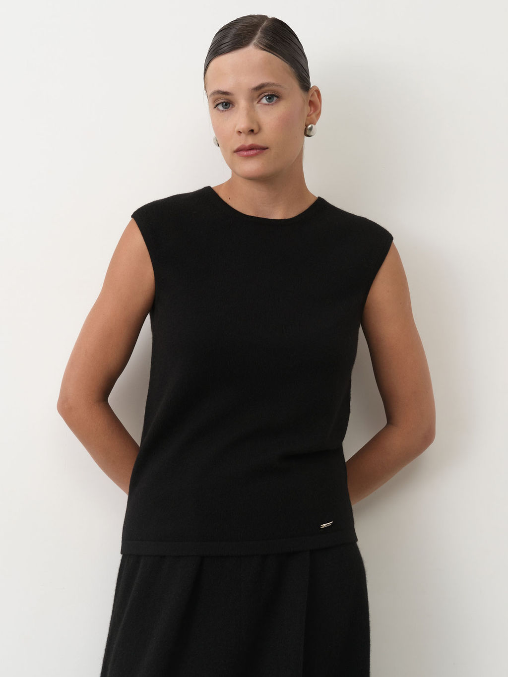 Джемпер кашемировый 06052 черный