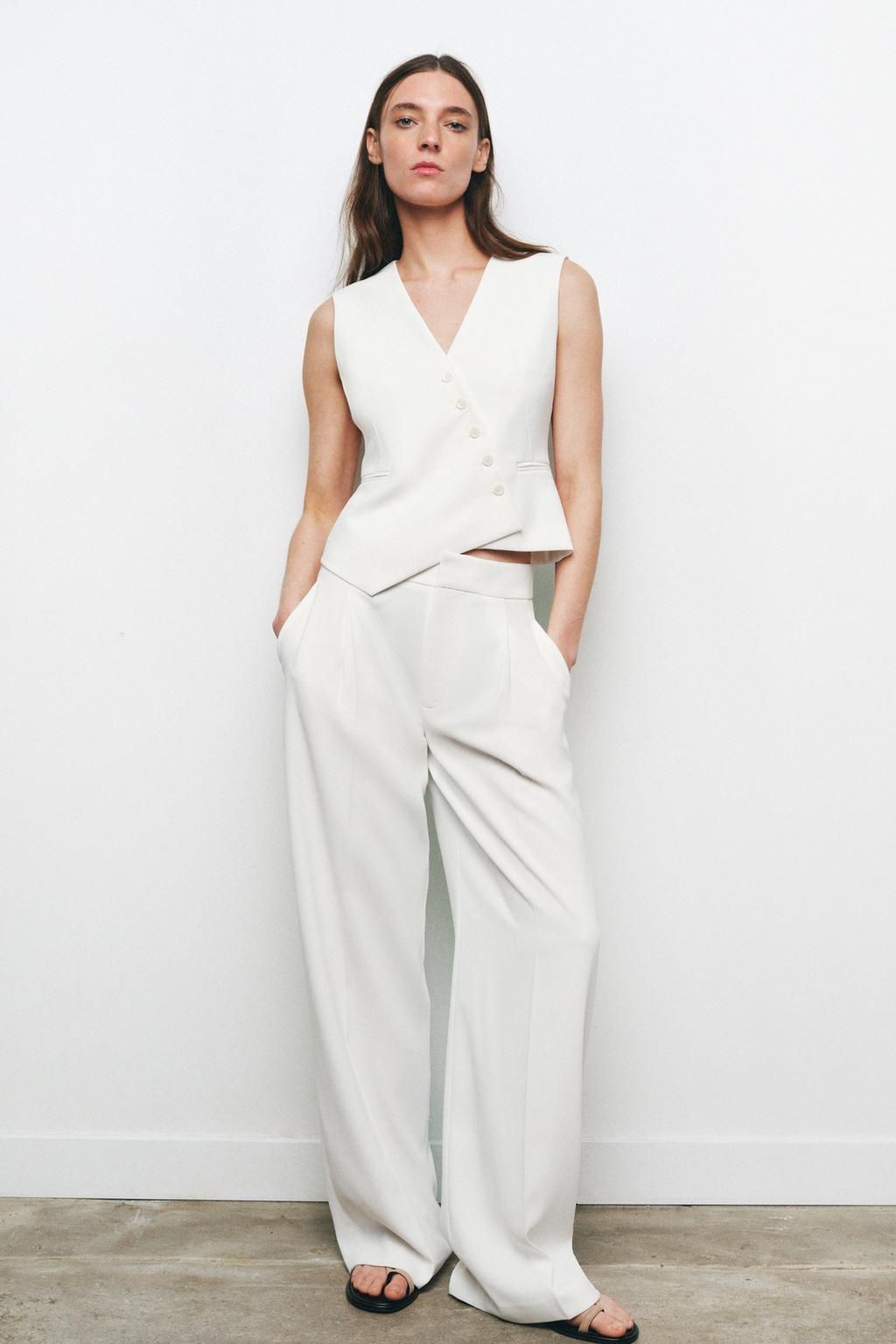 ZW COLLECTION ASYMMETRIC WAISTCOAT - Zara фото 8