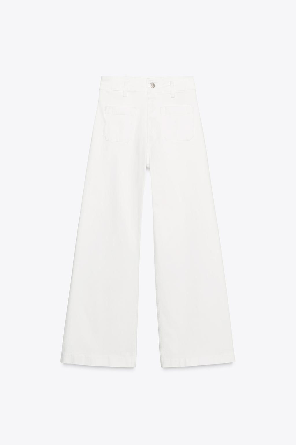 ZW COLLECTION WIDE-LEG HIGH-WAIST JEANS - Zara фото 12