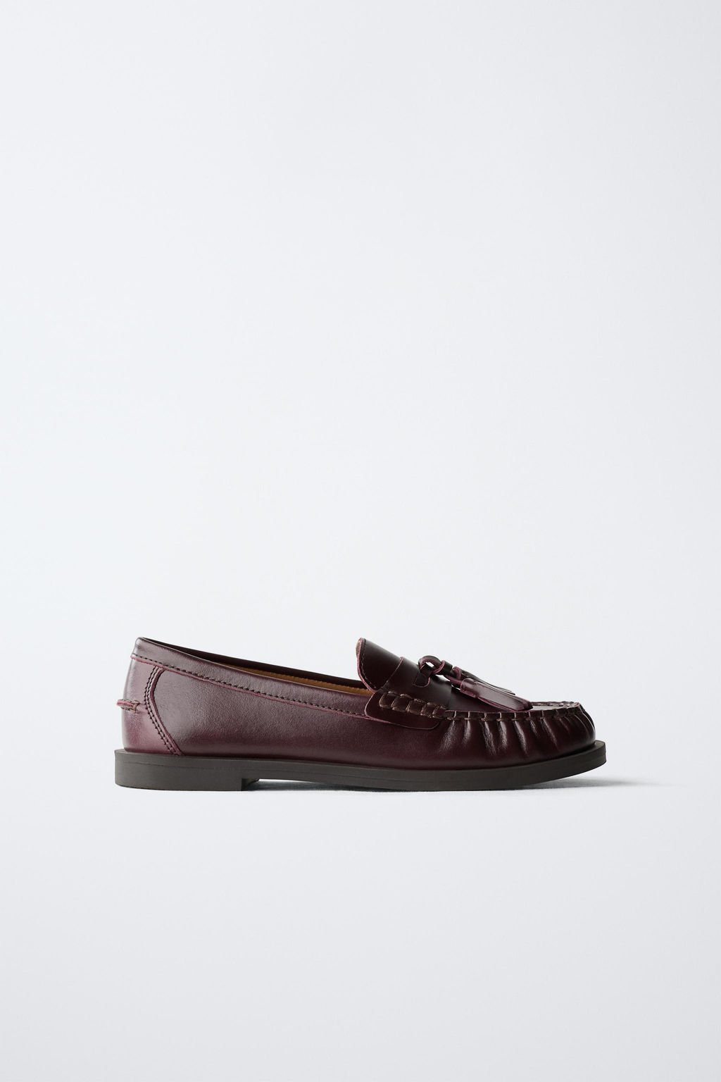 LEATHER TASSEL LOAFERS LIMITED EDITION - Zara фото 12