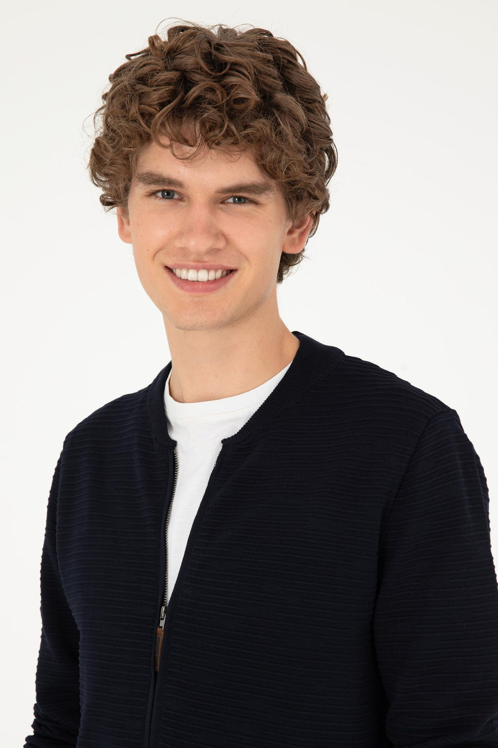 Мужской темно-синий трикотажный кардиган - U.s. polo assn фото 2