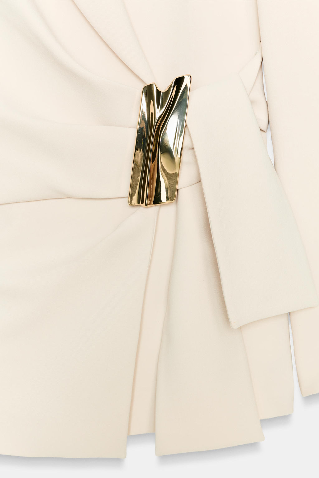 DOUBLE-BREASTED BLAZER WITH BUCKLE - Zara фото 8