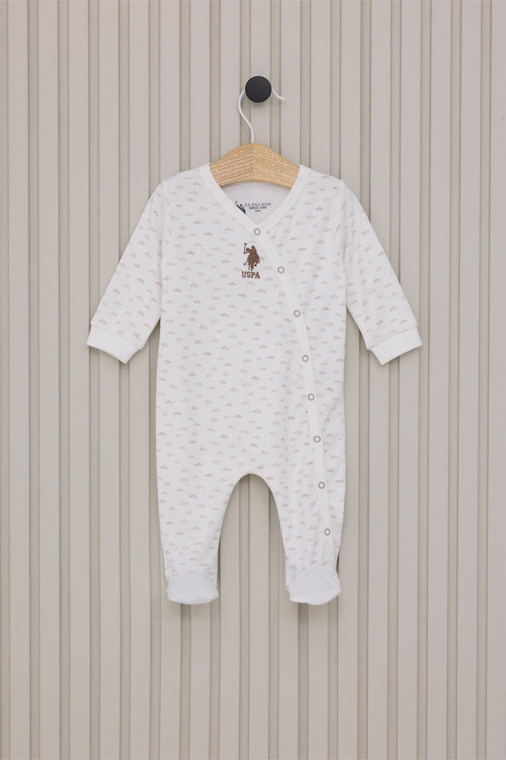 Erkek Bebek Krem Pijama Tak_m_