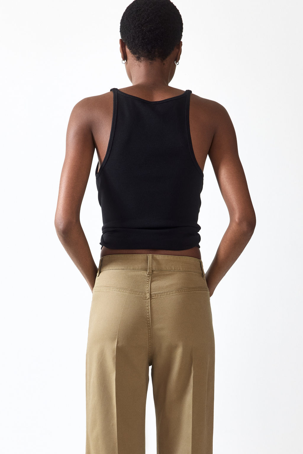 Pantal?n bootcut en lona de algod?n - H&m фото 8