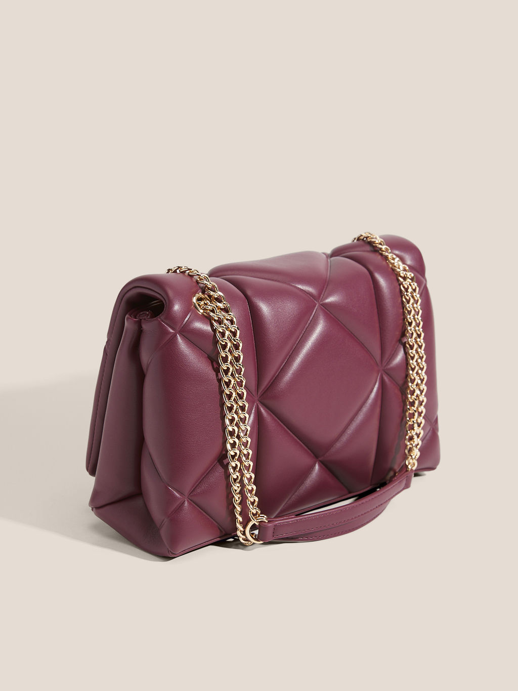 Женская сумка на плечо LOVE MOSCHINO EMBOSSED Q Артикул 4561035, фиолетово-бордовый  фото 2
