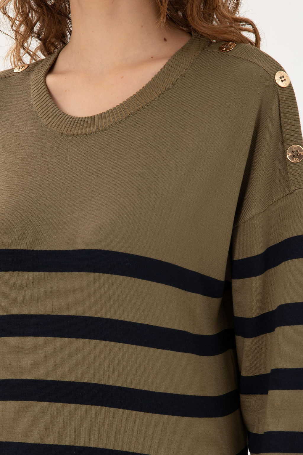 Женский свитер цвета хаки Неожиданная скидка в корзине - U.s. polo assn фото 7