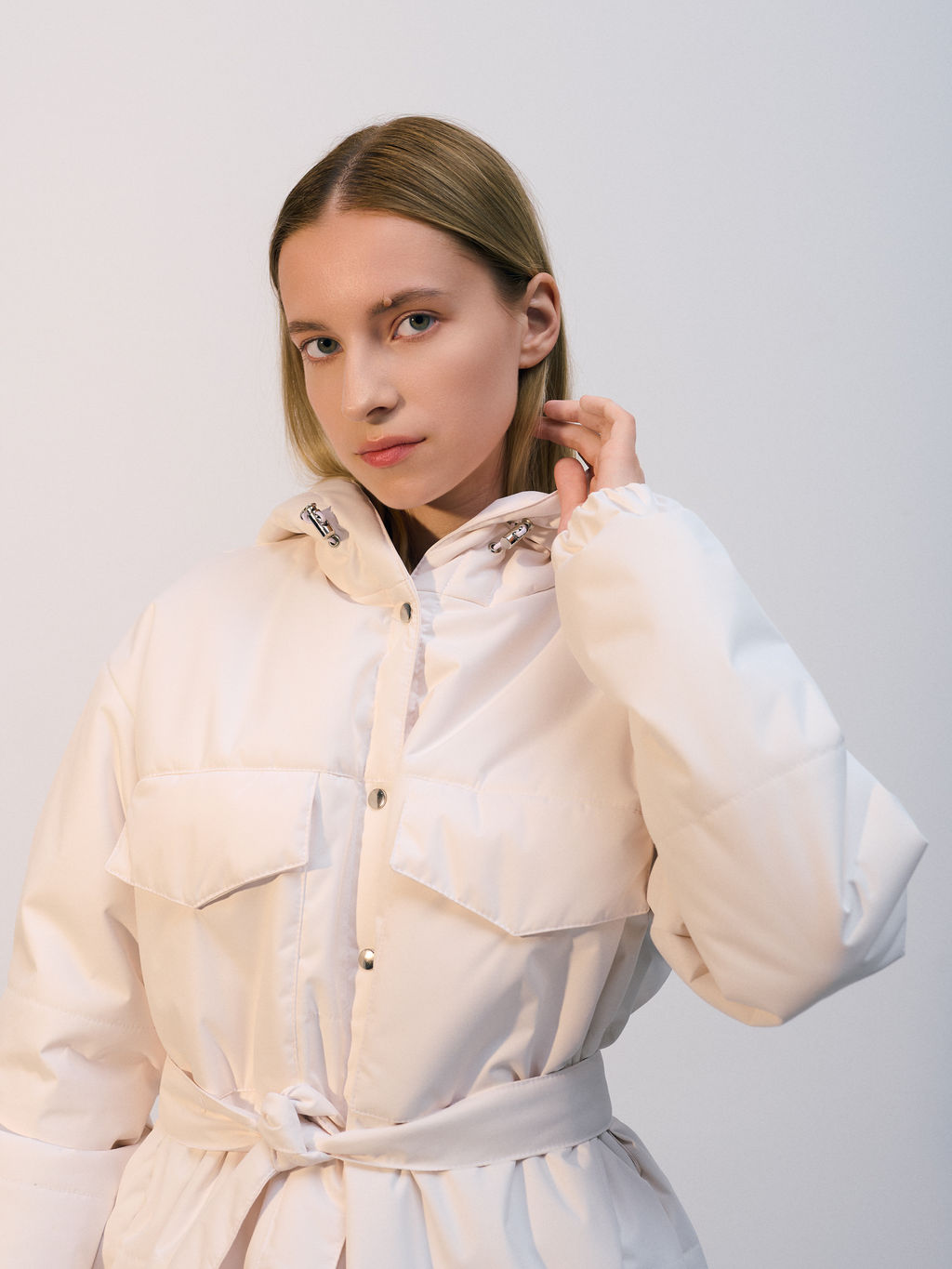 Куртка зимняя "Эмми" молочный