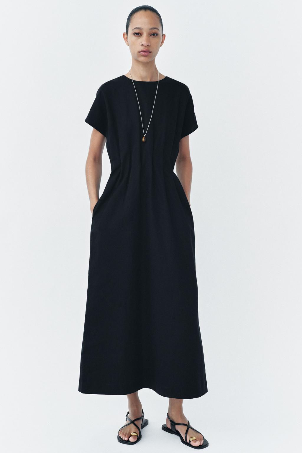 ZW COLLECTION PLEATED MIDI DRESS - Zara фото 18