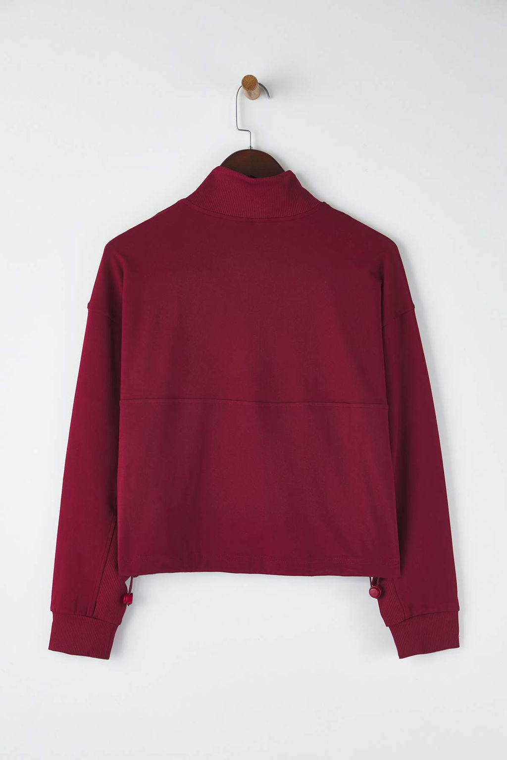 Bordo Modal Kumas Relaxed Sweatshirt THMAW26SW00001 - Trendyolmilla фото 8