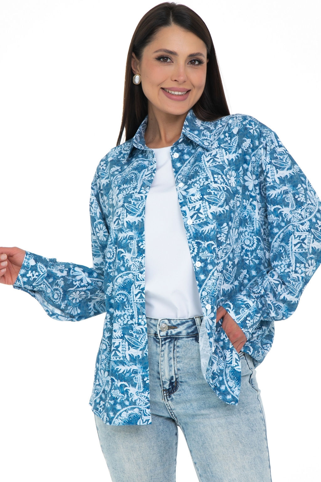 Рубашка Отличная Хит (голубой) - Diolche фото 4