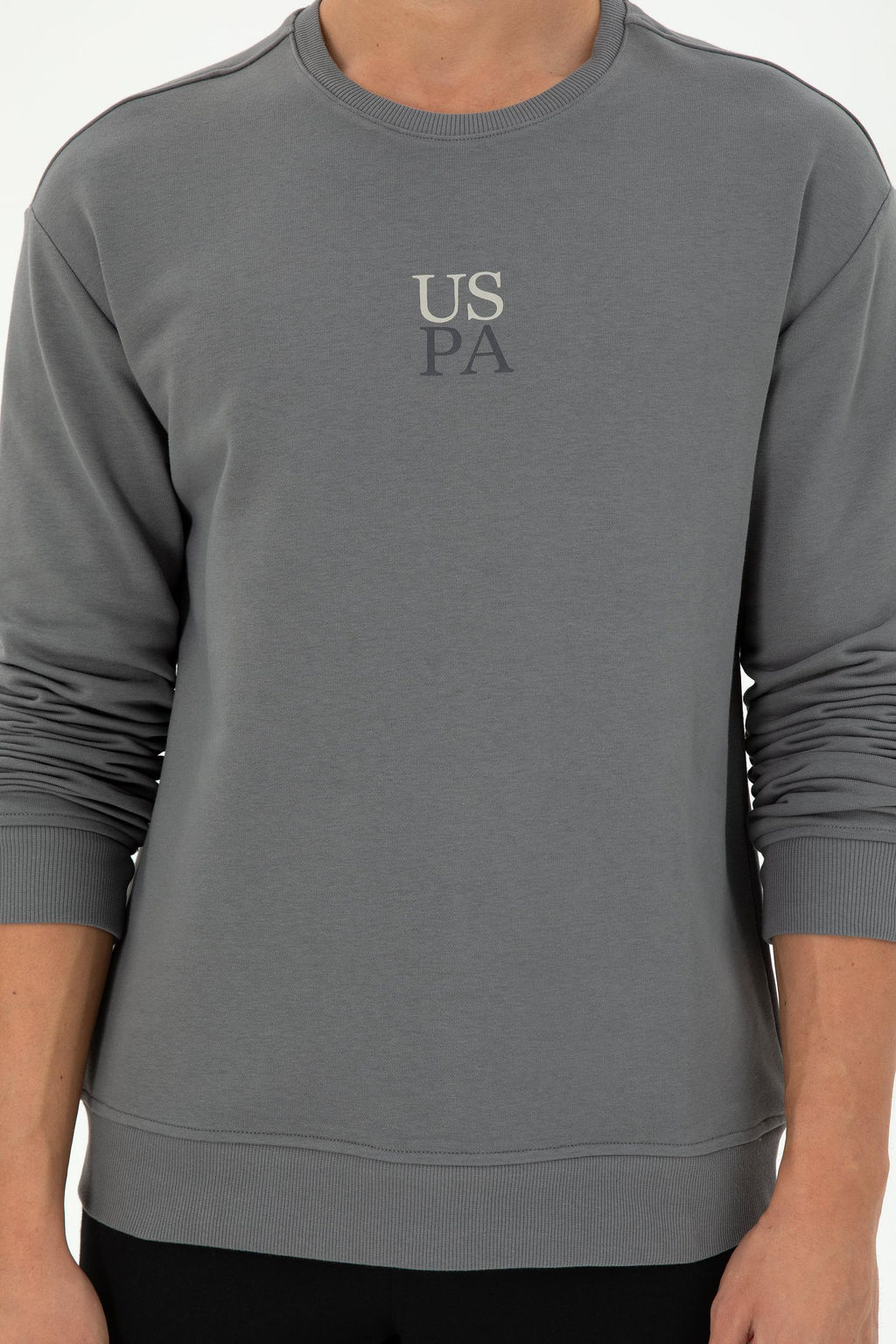 Мужской серый базовый свитшот Неожиданная скидка в корзине - U.s. polo assn фото 6