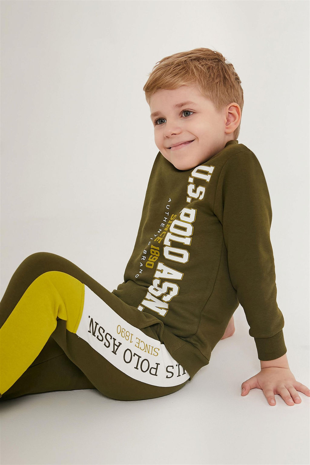 U. S. Polo Assn Пижамный комплект цвета хаки для мальчика - U.s. polo assn фото 6