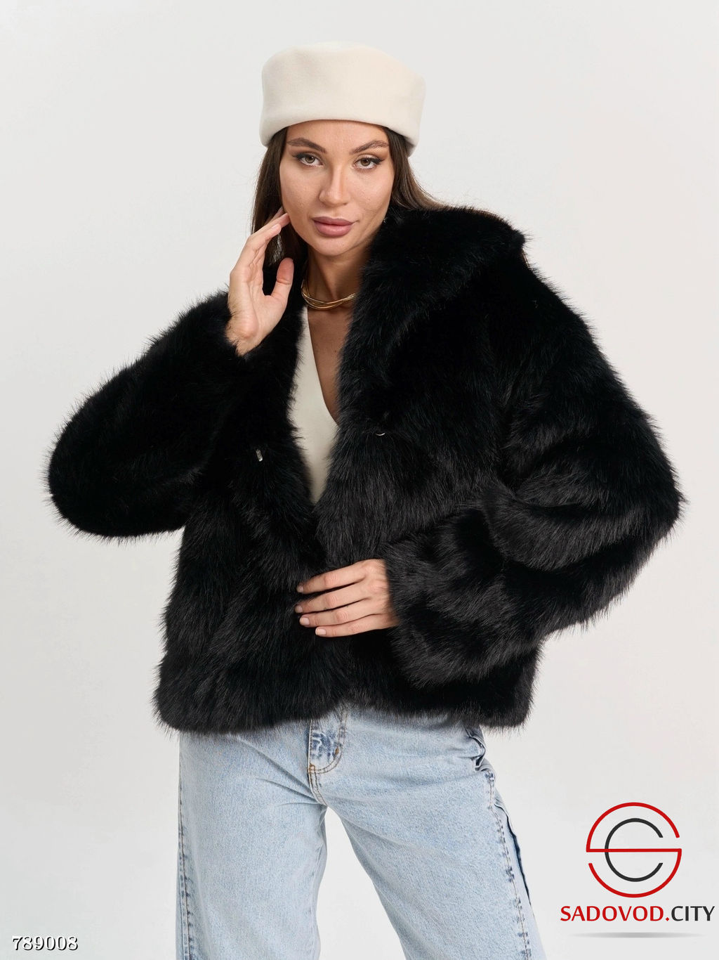 Шуба искусственная женская - Bruno фото 10