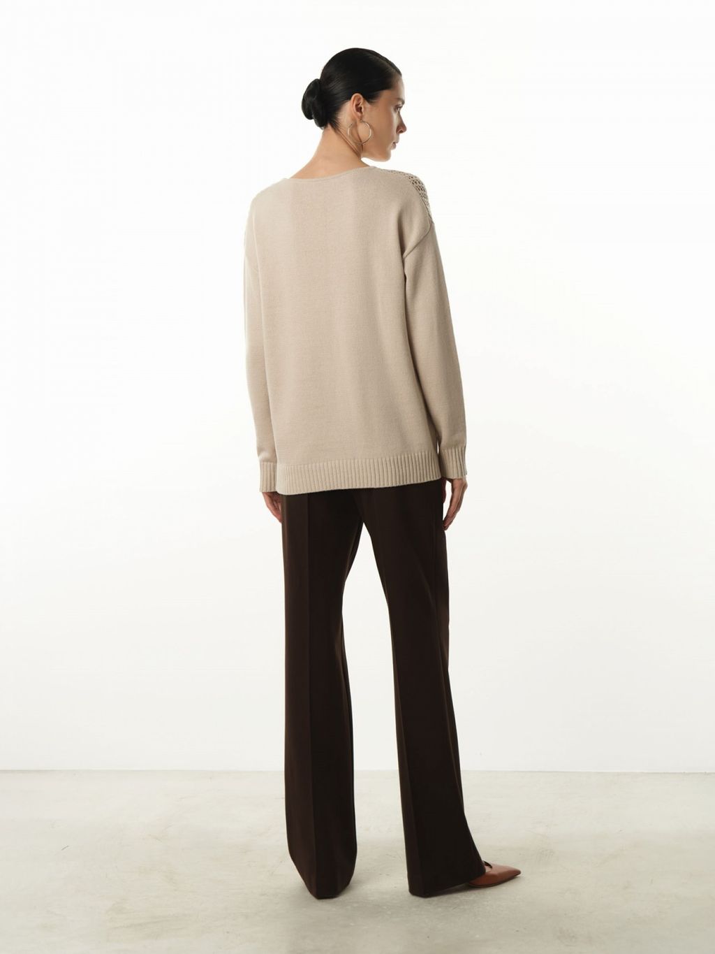 Conso/KJL 230721 - greige Джемпер женский  фото 5