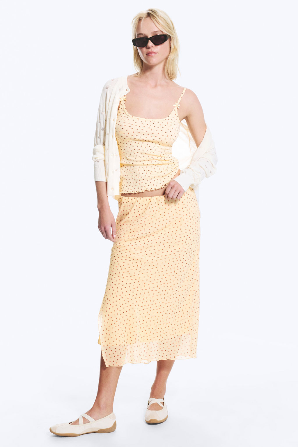 Falda midi de tiro bajo - H&m фото 4