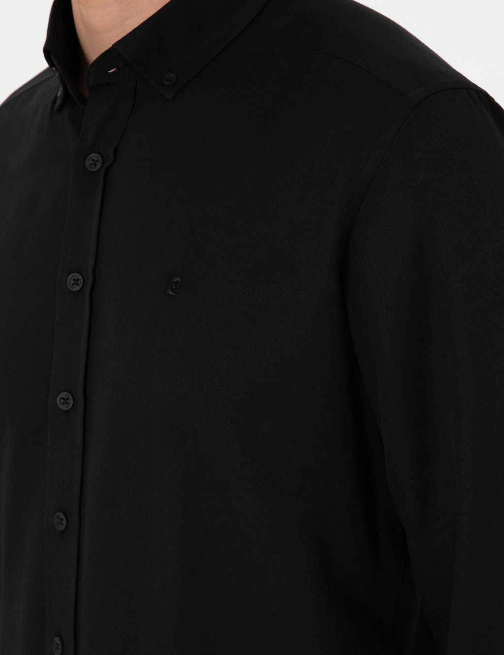 Siyah Oxford Slim Fit Kolay _t_lenebilir G_mlek - Pierre cardin фото 7