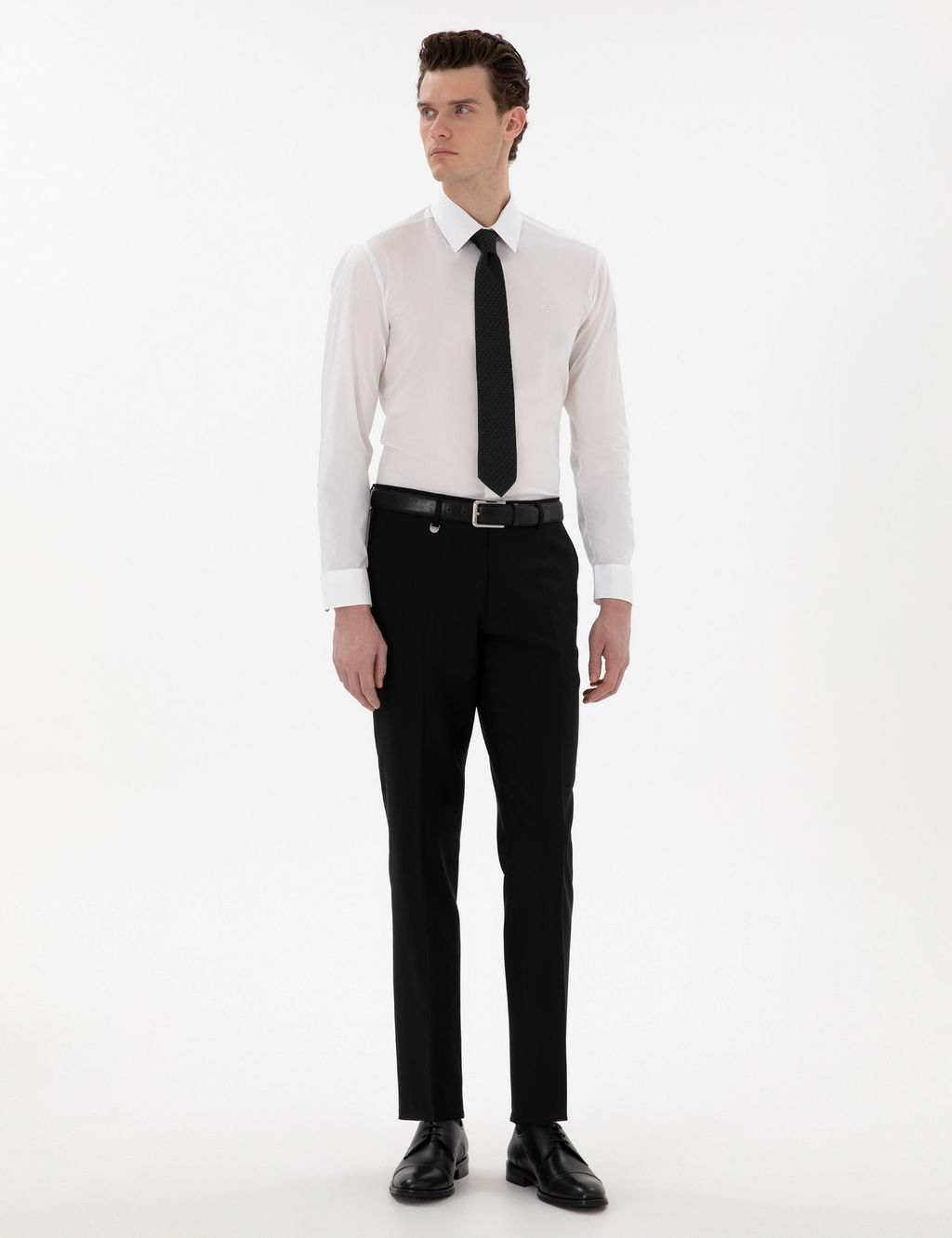Siyah Slim Fit Kuma_ Pantolon