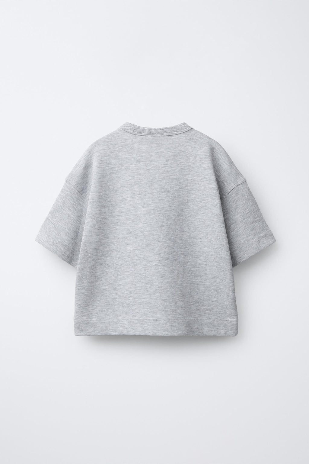 CAMISETA LISA INTERLOCK / Gris vigor? - Zara фото 4