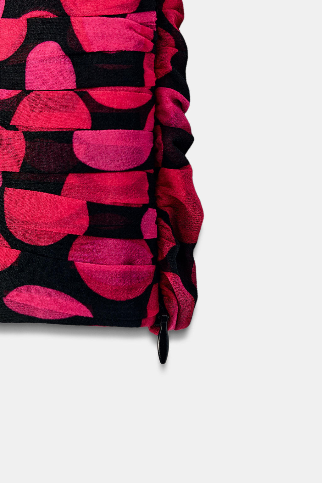 TOP LUNARES LAZO / Negro / Fucsia
