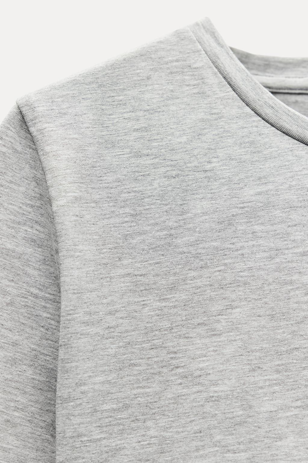 CROPPED STRETCH T-SHIRT - Zara фото 18