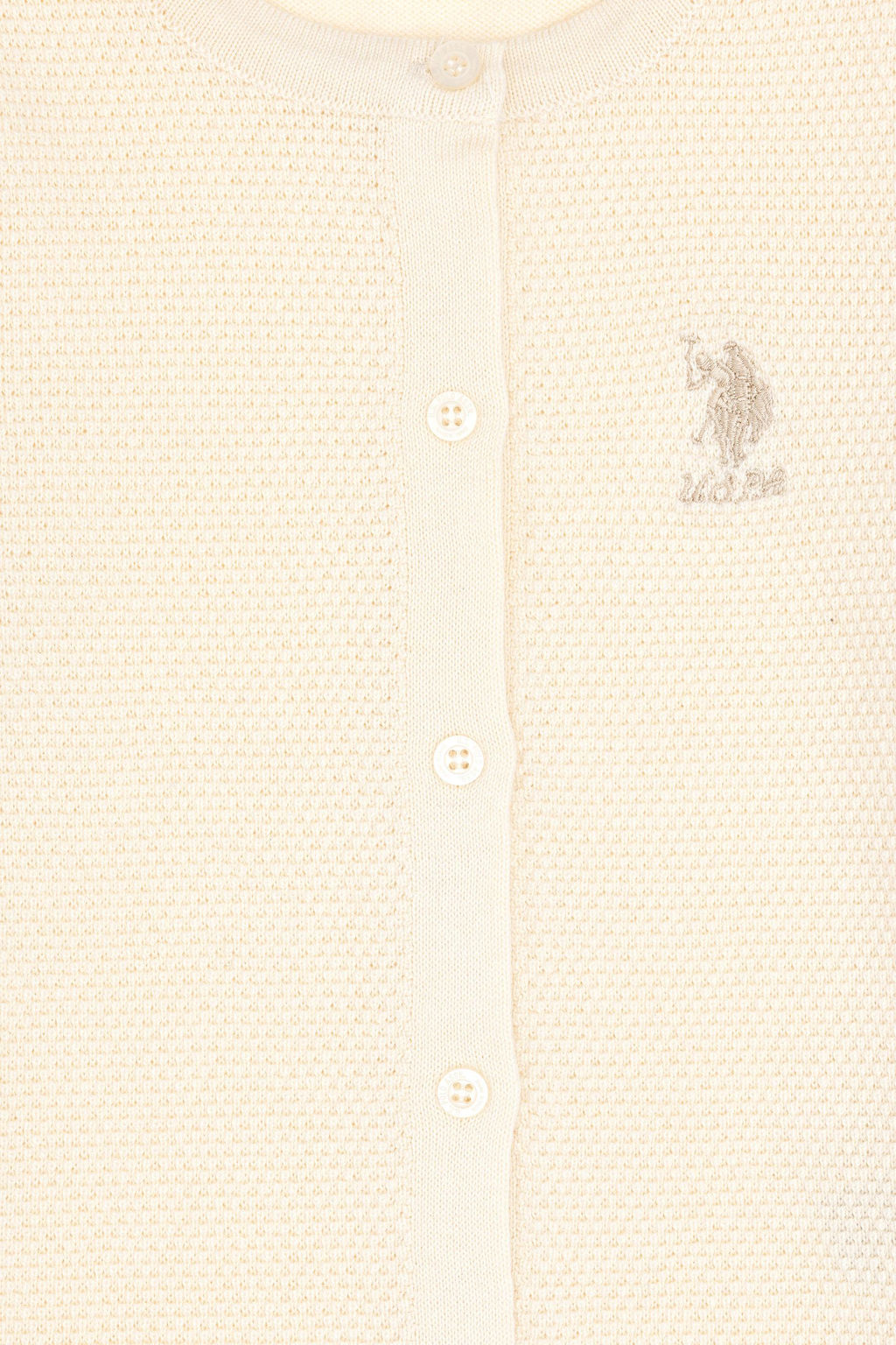 Кремовый трикотажный кардиган для девочки Неожиданная скидка в корзине - U.s. polo assn фото 4