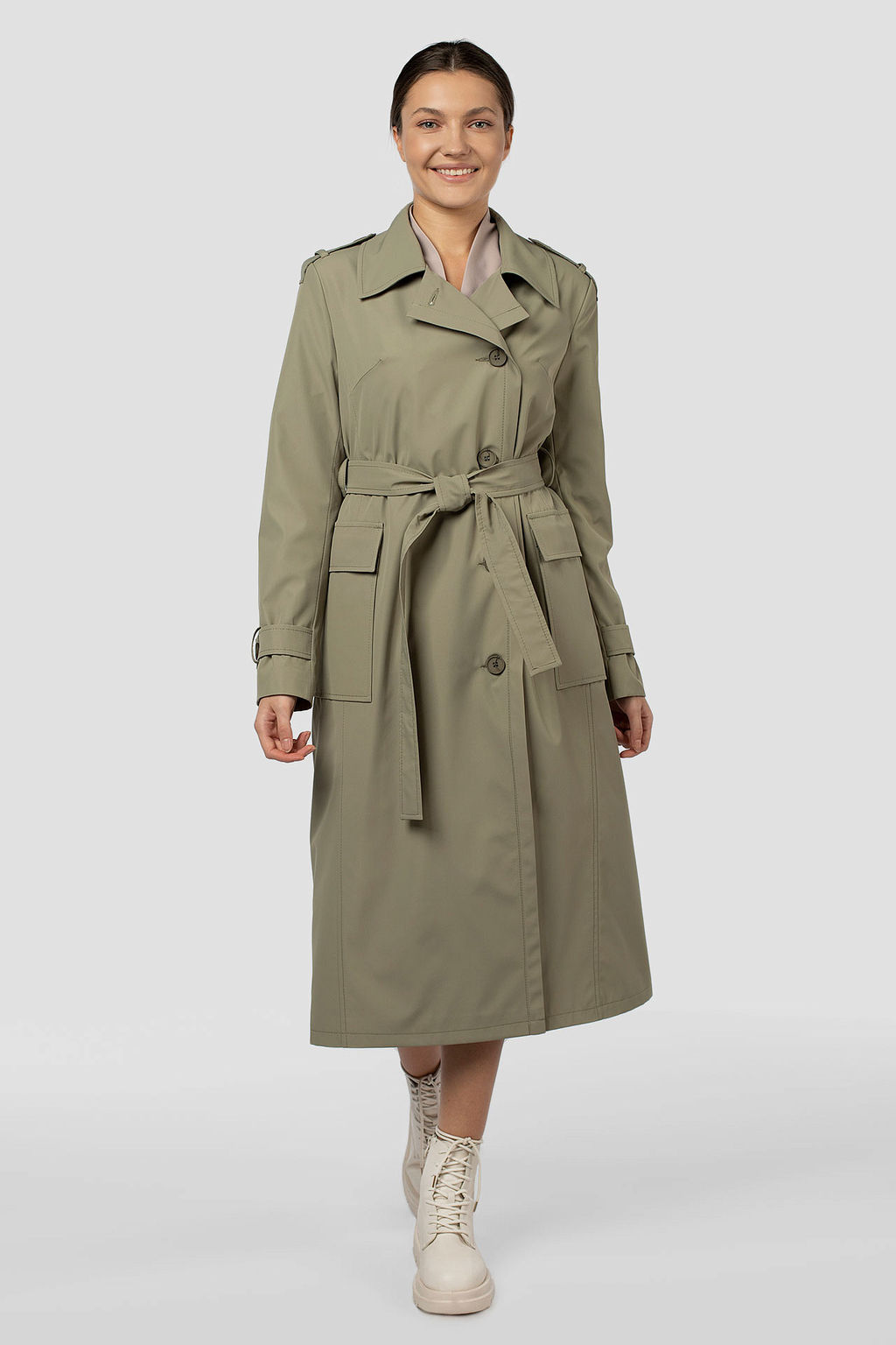 03-3274 Плащ женский (пояс) - El podio фото 5