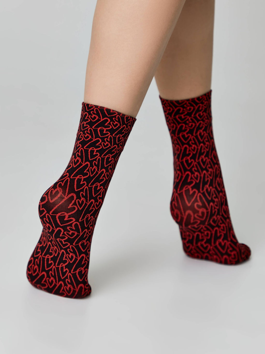 CONTE FANTASY Плотные носки с рисункамиLove nero-bianco 23С-83СП - Conte elegant фото 11