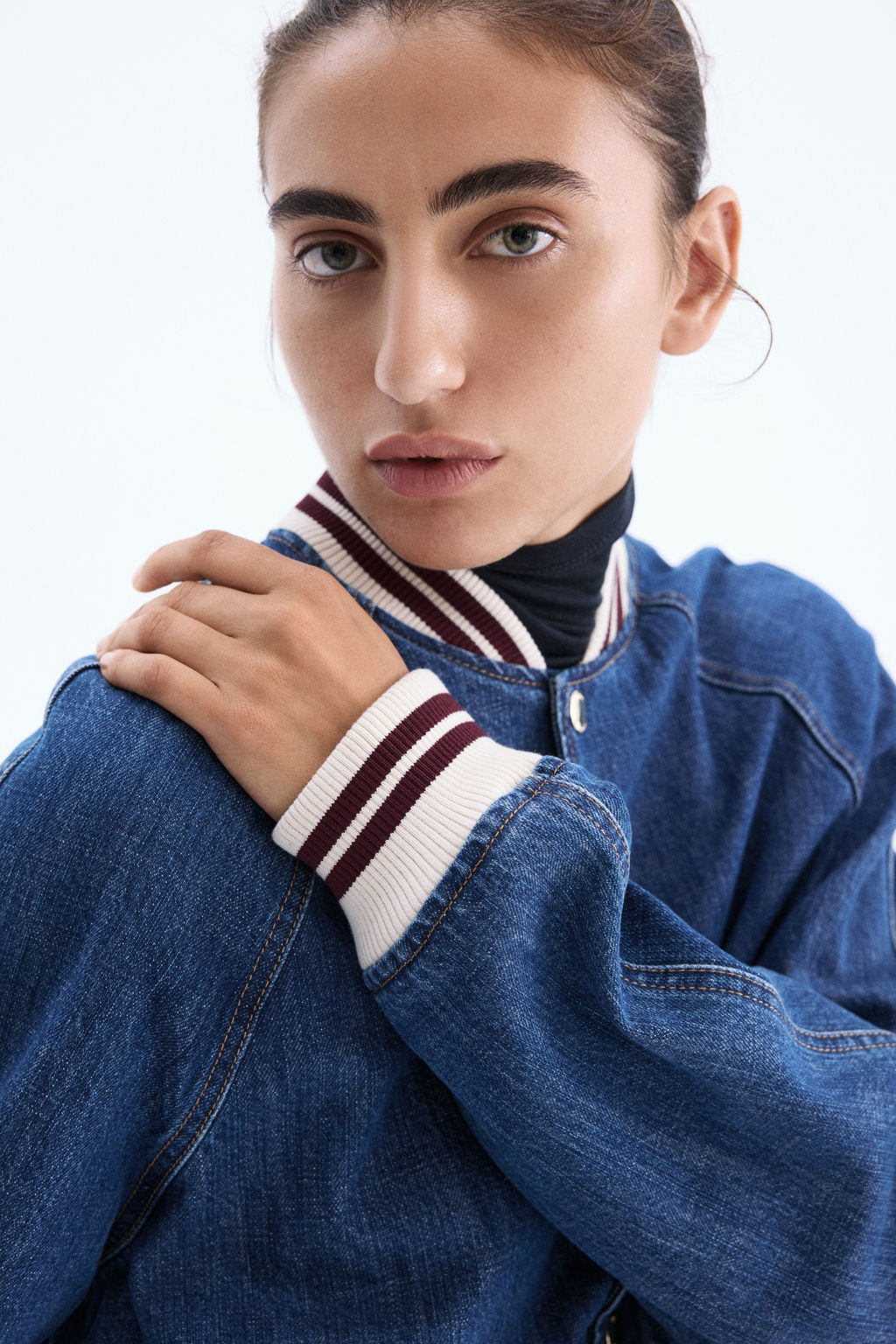 Cazadora bomber en denim - H&m фото 2