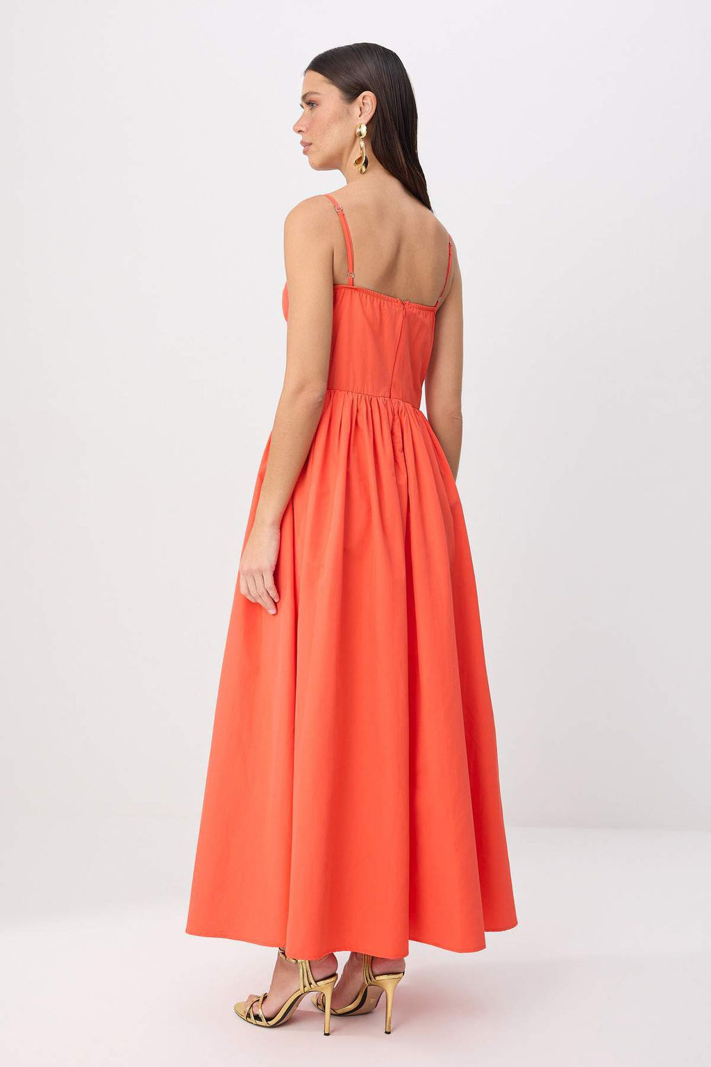 Nar _i_e_i D_z Dokuma Poplin Maxi Astars_z __k/Gece Elbise - Trendyolmilla фото 4