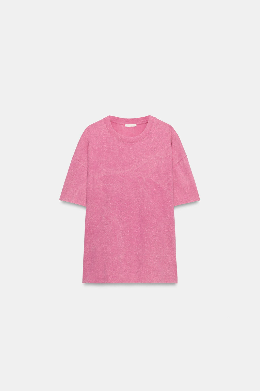 CAMISETA EFECTO LAVADO BRILLOS / Rosa - Zara фото 4