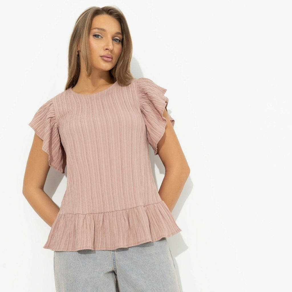 Блуза из жатой ткани, Потому что нужно! (коричневая) - Charutti фото 8