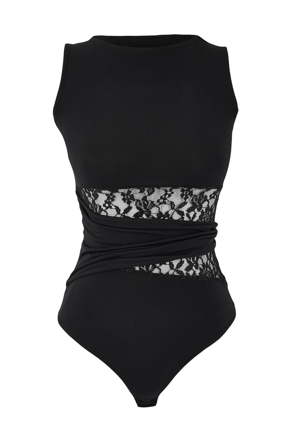 Siyah Dantel Detayl? Transparan Orme Body TPRSS26BD00010 - Trendyolmilla фото 7