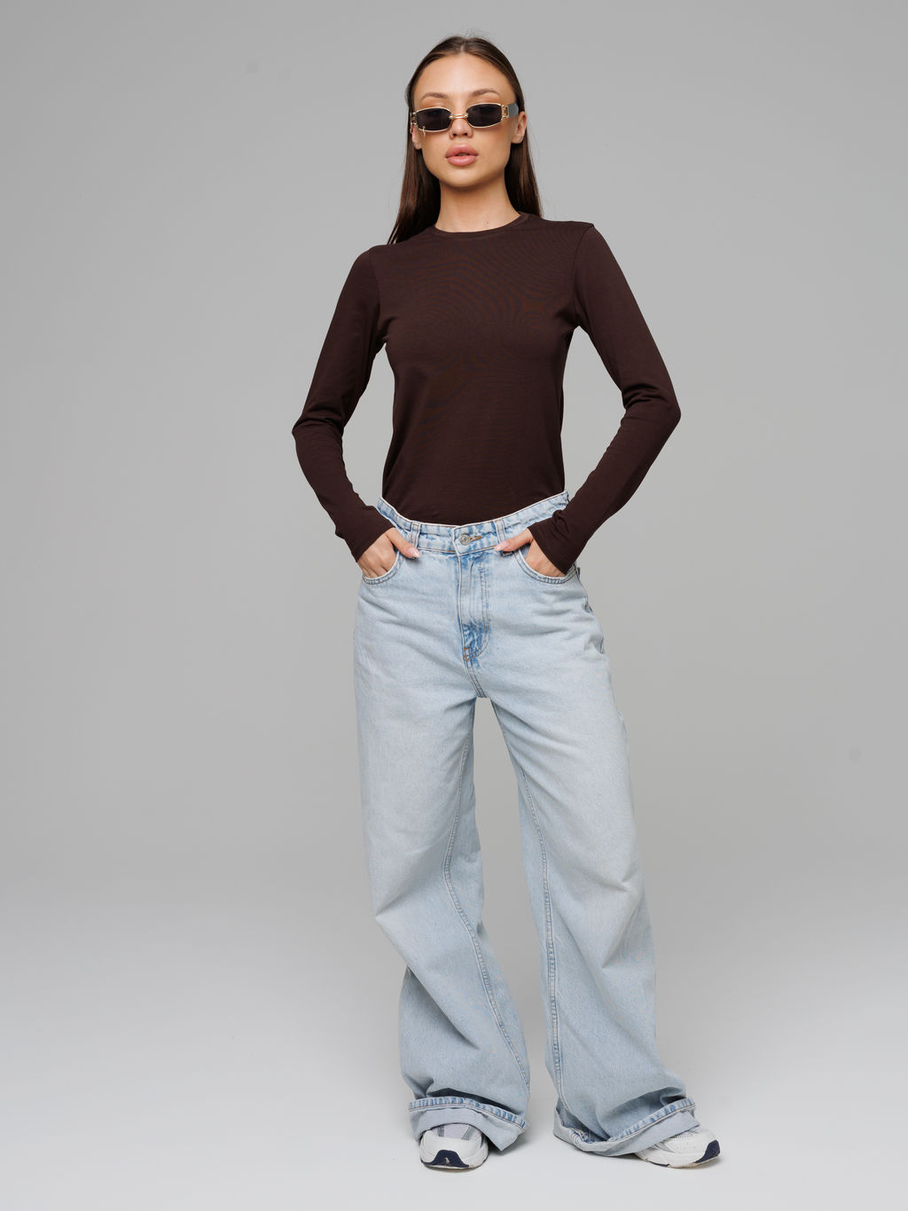 Женский лонгслив Lingeamo темно-коричневый ВК-26 (69)  фото 10