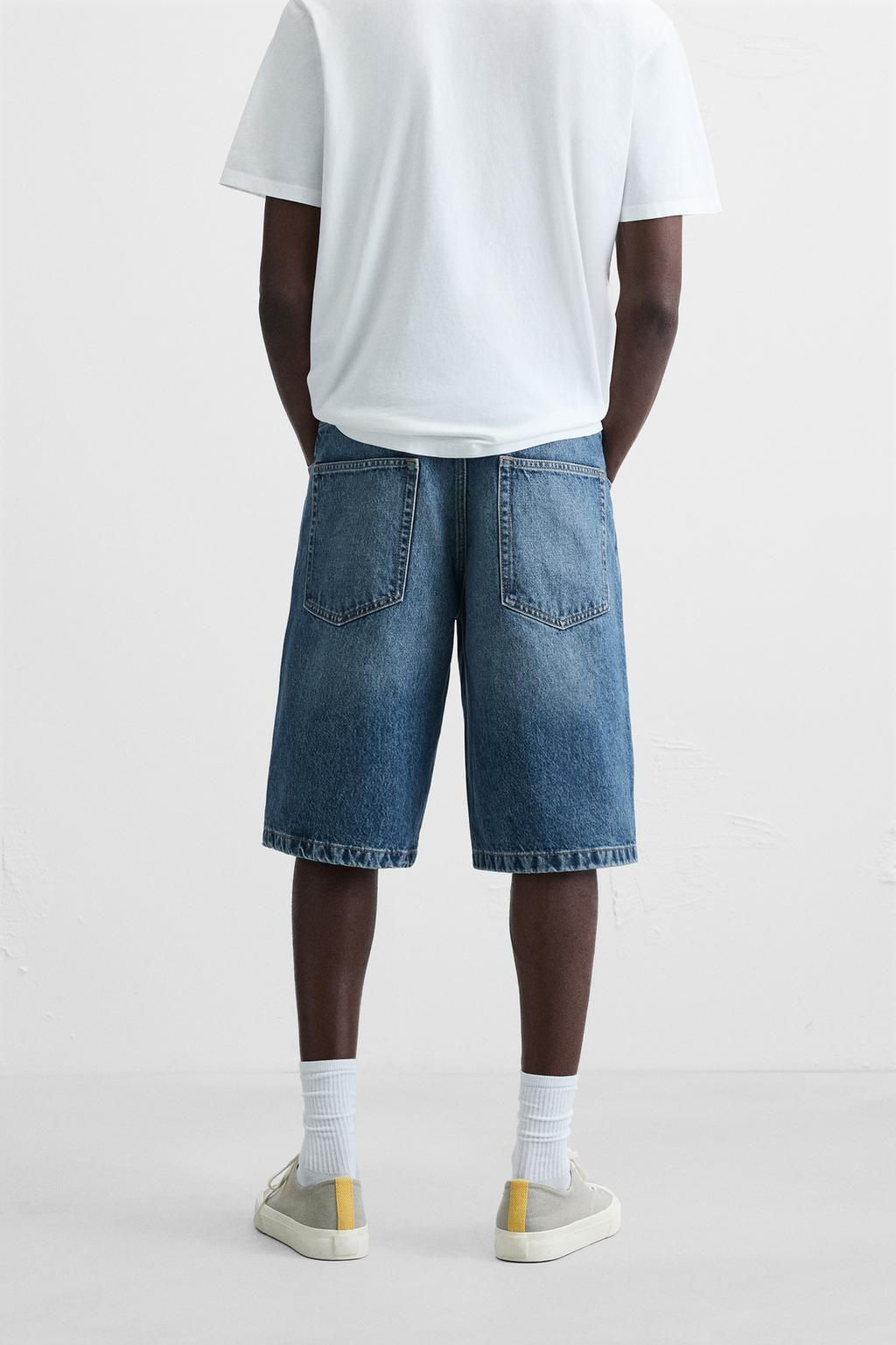 BAGGY FIT DENIM BERMUDA SHORTS - Zara фото 4