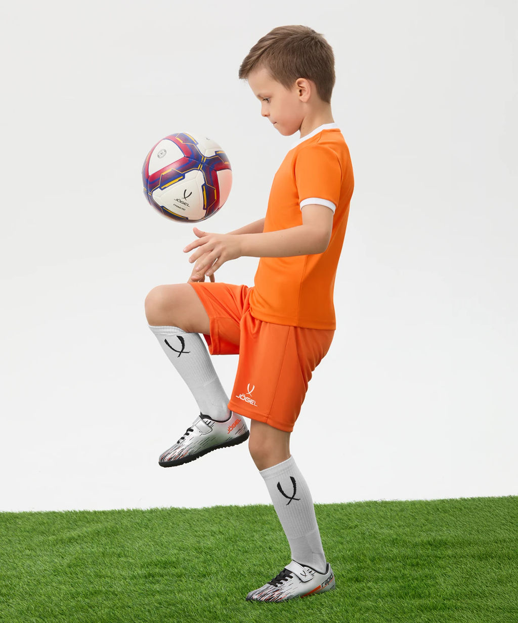 Шорты игровые JOGEL CAMP Classic Shorts, оранжевый/белый, детский