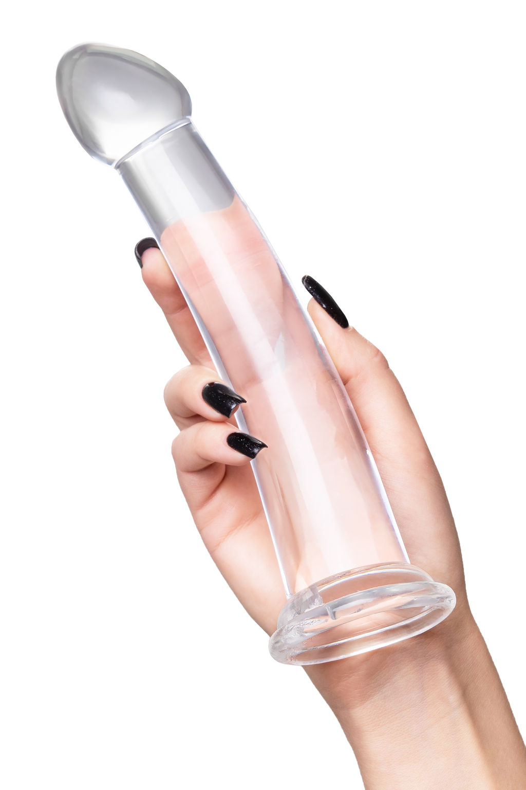 Нереалистичный фаллоимитатор TOYFA Basic Jelly Dildo XL, TPE, прозрачный, 22 см