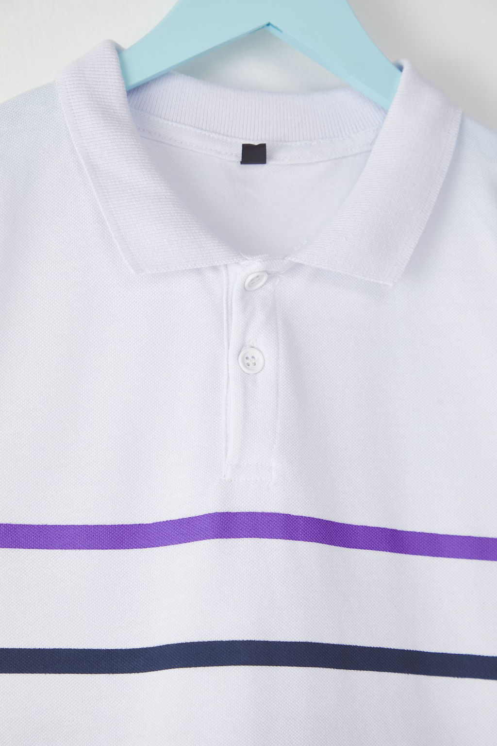 Beyaz Erkek Cocuk %100 Pamuk Cizgili Regular Kal?p Polo Yaka Orme T-Shirt TKDSS25TS00079 - Trendyolmilla фото 3